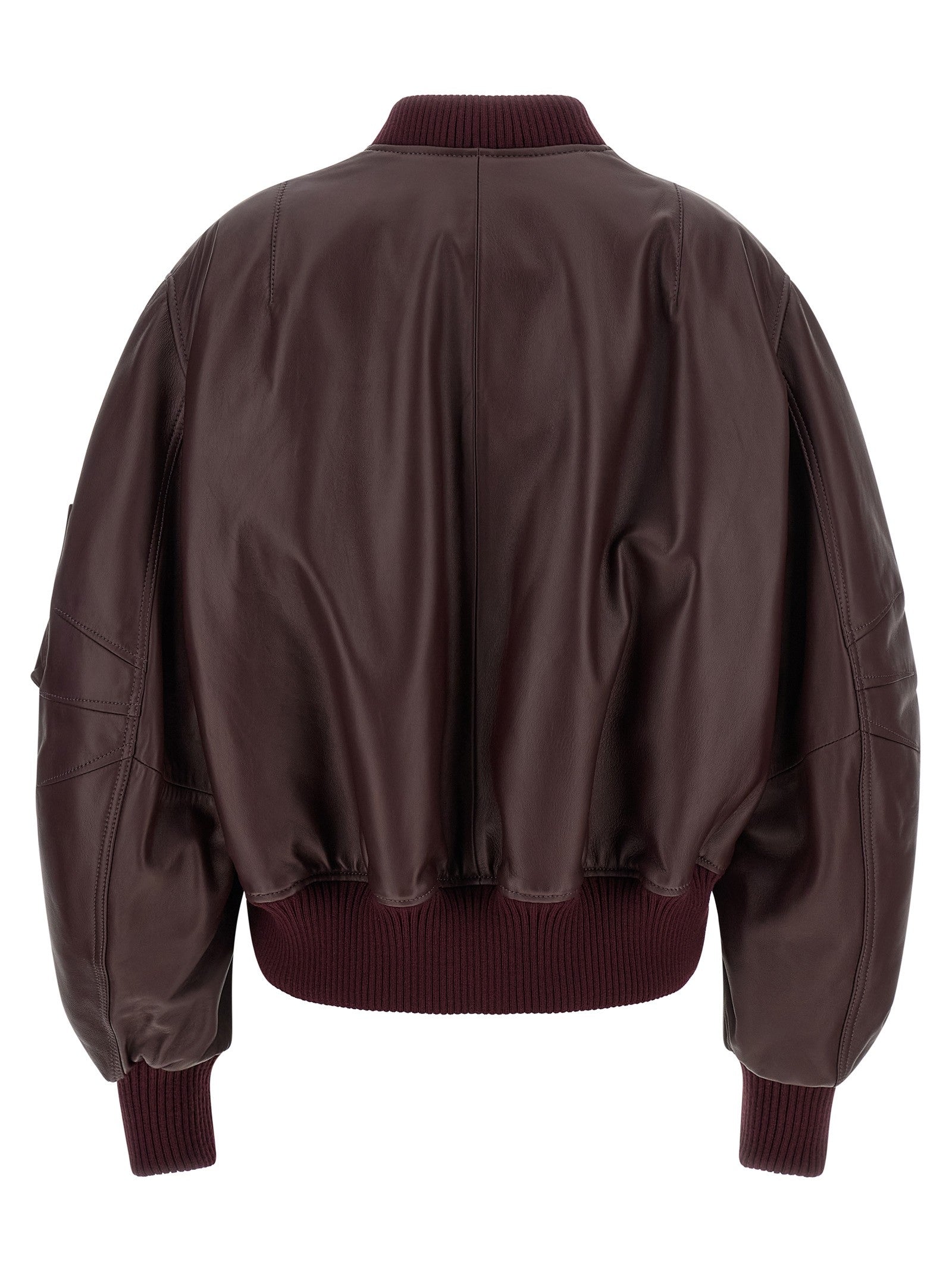 The Attico Anja Bomber Jacket Red