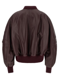 The Attico Anja Bomber Jacket Red