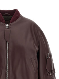 The Attico Anja Bomber Jacket Red