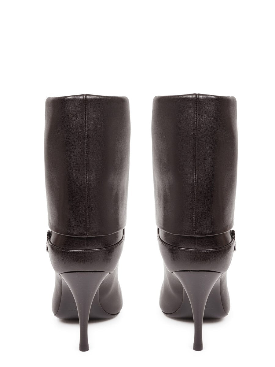 Saint Laurent Women's Ankle Boot Niki Brown, view 4