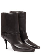 Saint Laurent Women's Ankle Boot Niki Brown, view 2