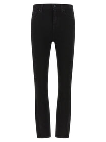 7 For All Mankind Ankle Skinny Jeans Black