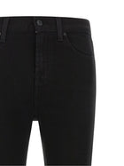 7 For All Mankind Ankle Skinny Jeans Black, view 3
