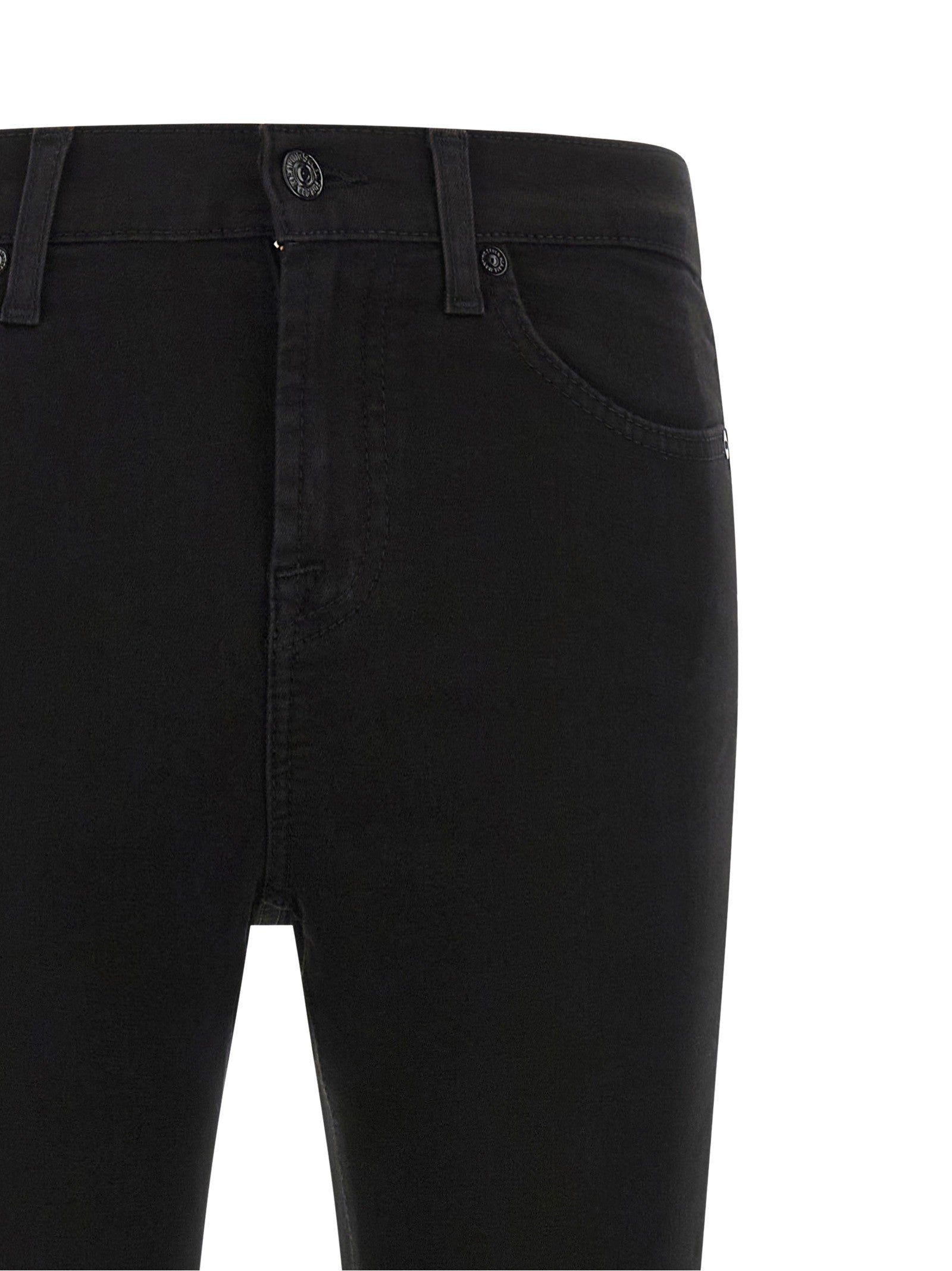 7 For All Mankind Ankle Skinny Jeans Black