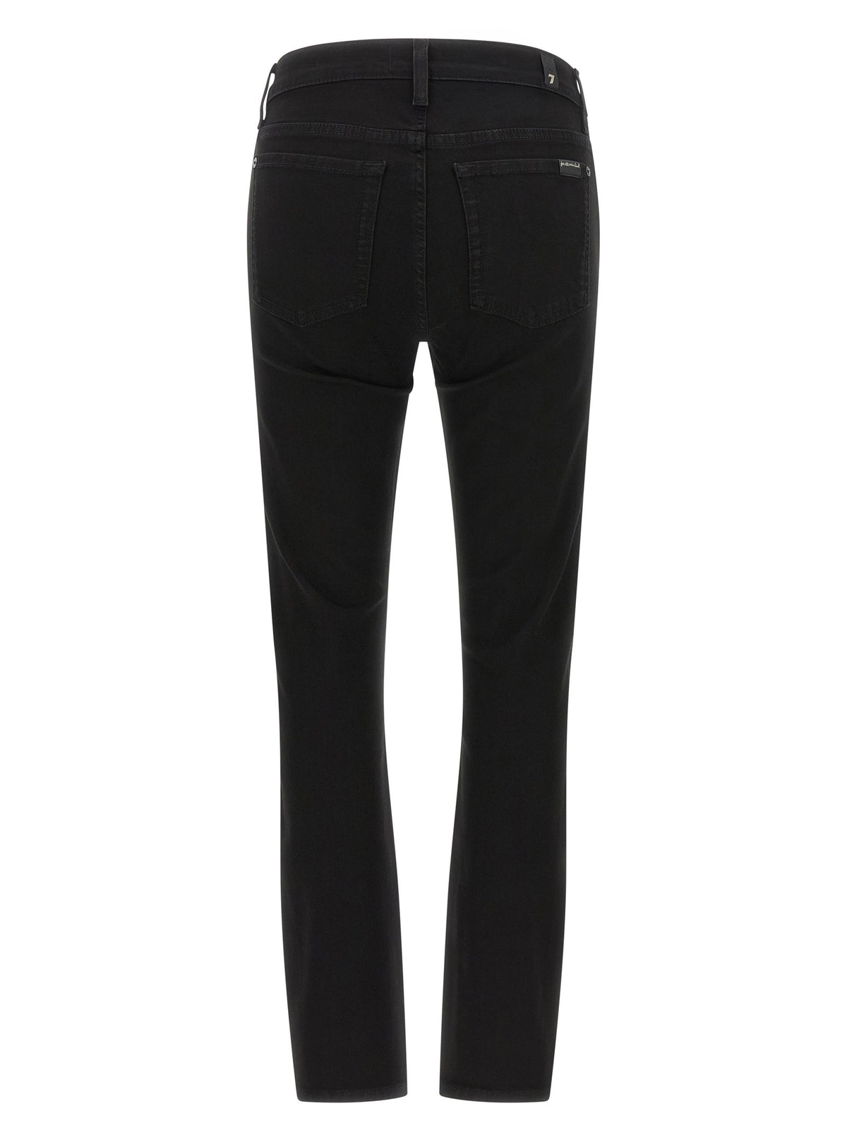 7 For All Mankind Ankle Skinny Jeans Black, view 2