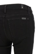 7 For All Mankind Ankle Skinny Jeans Black, view 4