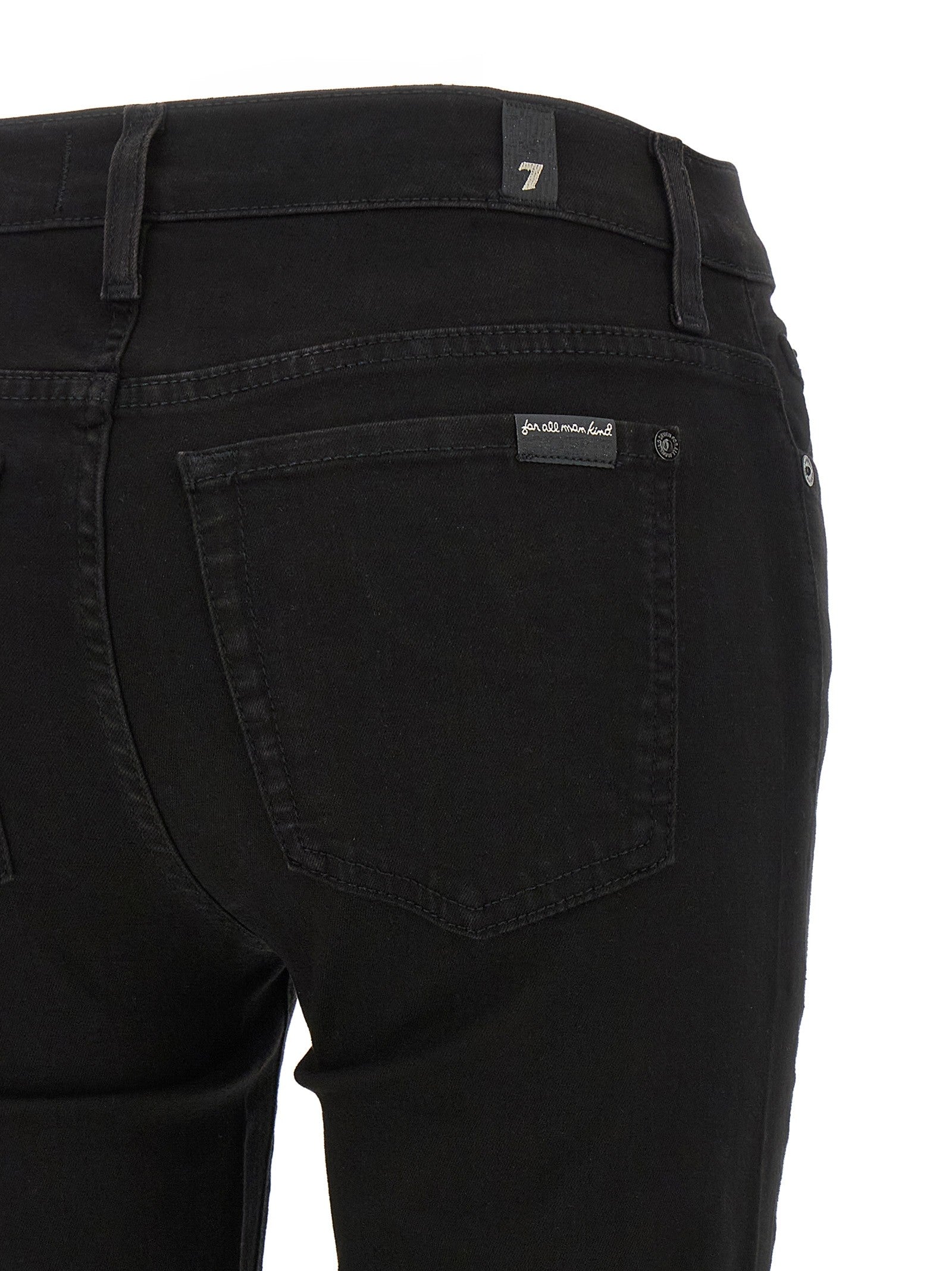 7 For All Mankind Ankle Skinny Jeans Black