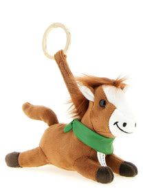 Longchamp Anno Del Cavallo Keyring Brown