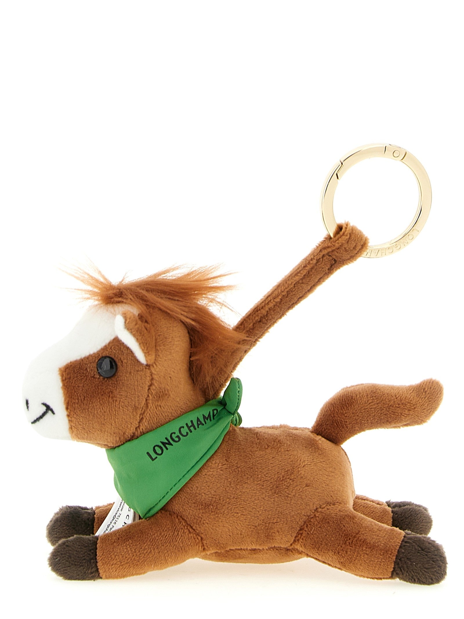Longchamp Anno Del Cavallo Keyring Brown