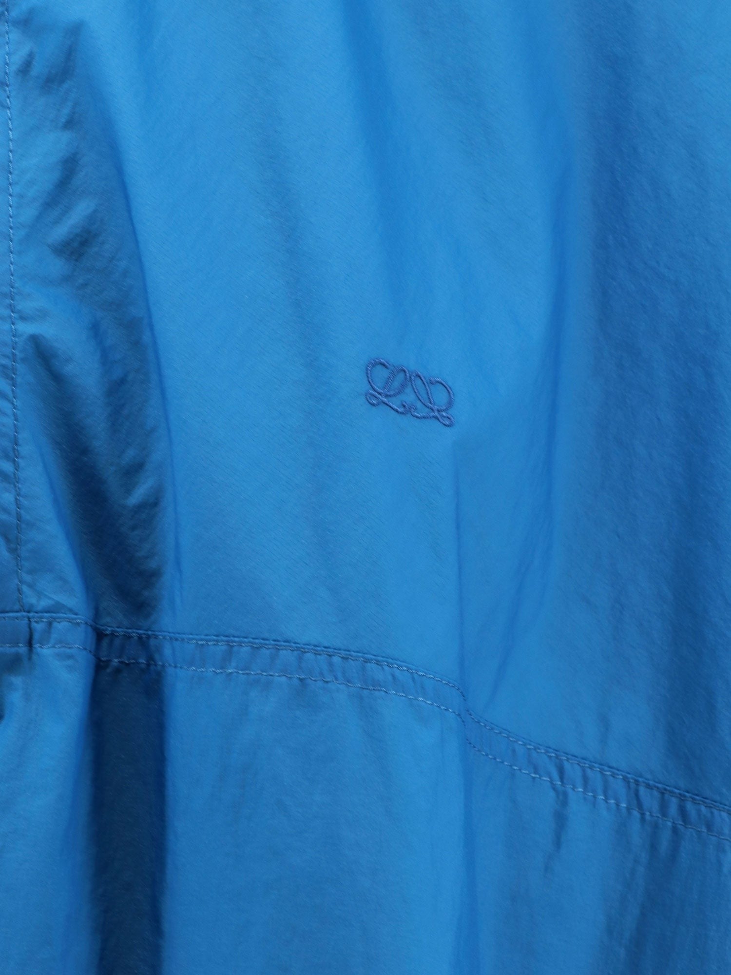 Loewe Men's Anorak Technical Fabric Windbreaker Blue