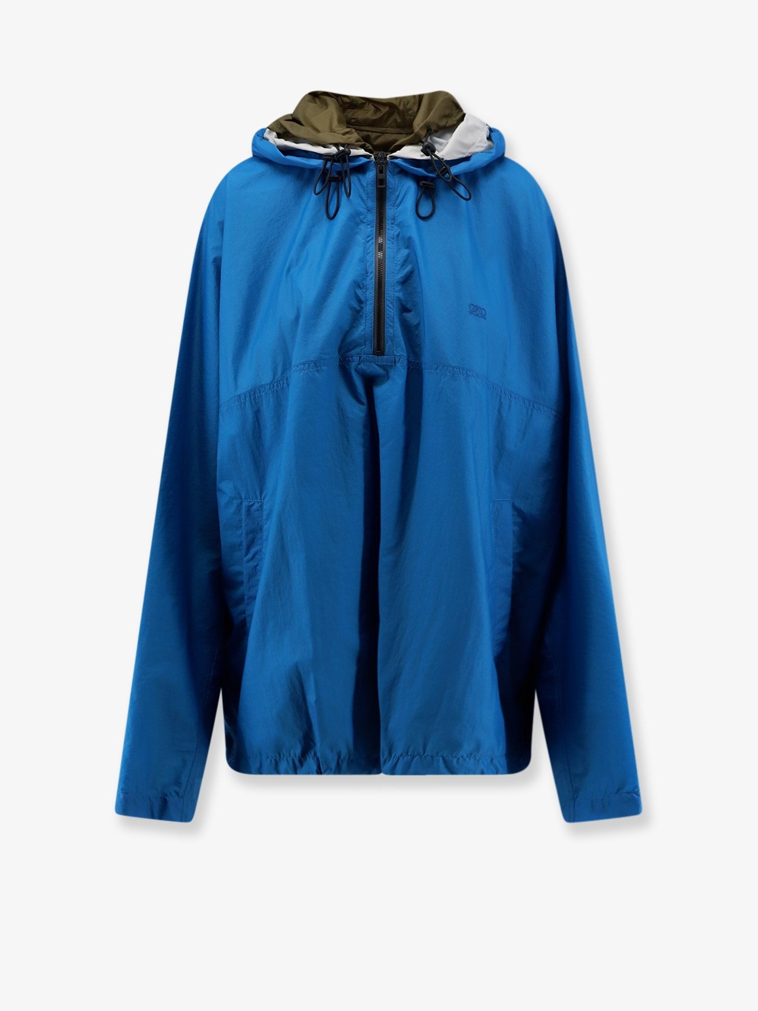 Loewe Men's Anorak Technical Fabric Windbreaker Blue