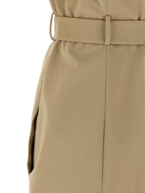 Balmain Anthem Dress Beige