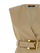 Balmain Anthem Dress Beige, view 3