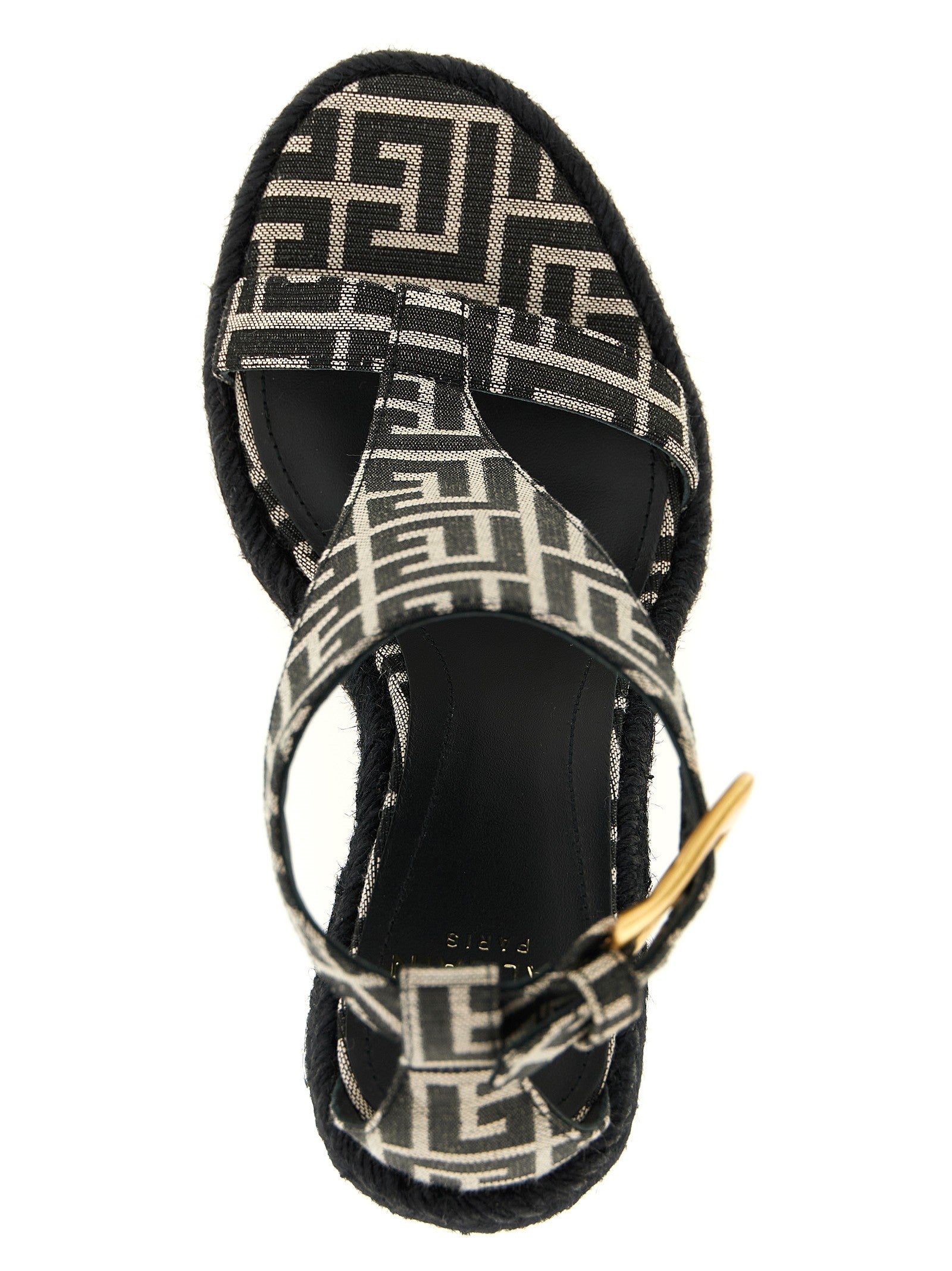 Balmain Anthem Espadrilles Black
