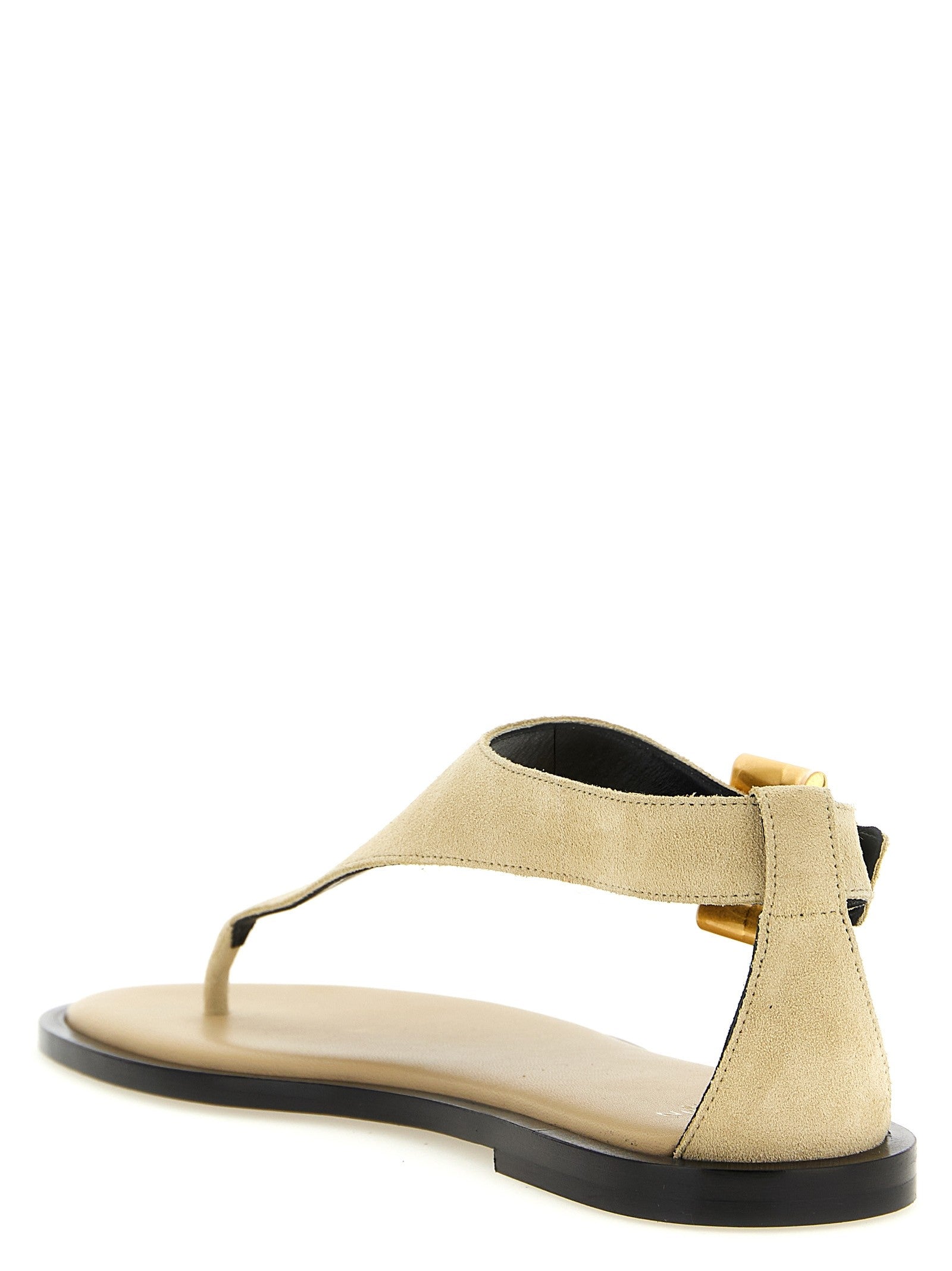 Balmain Anthem Sandals Beige