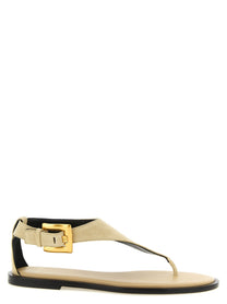 Balmain Anthem Sandals Beige