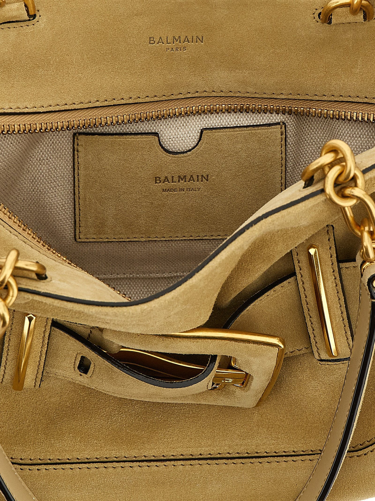 Balmain Anthem Shoulder Bag Beige, view 4