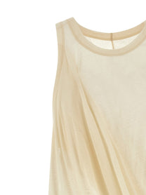 Rick Owens Anthem Tank Top Beige