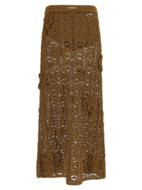 Pinko Anthemis Skirt Brown