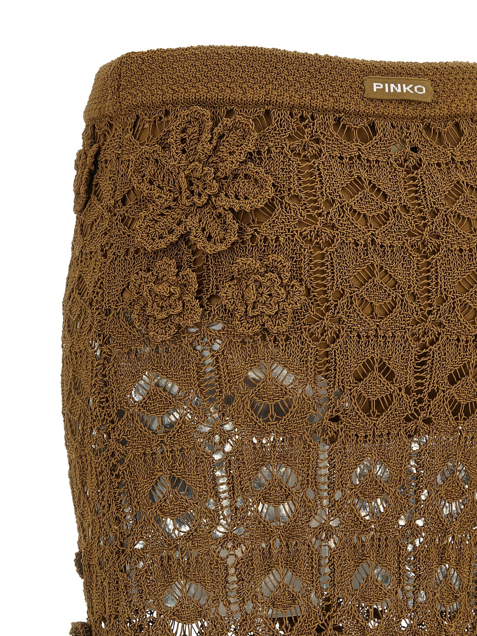 Pinko Anthemis Skirt Brown
