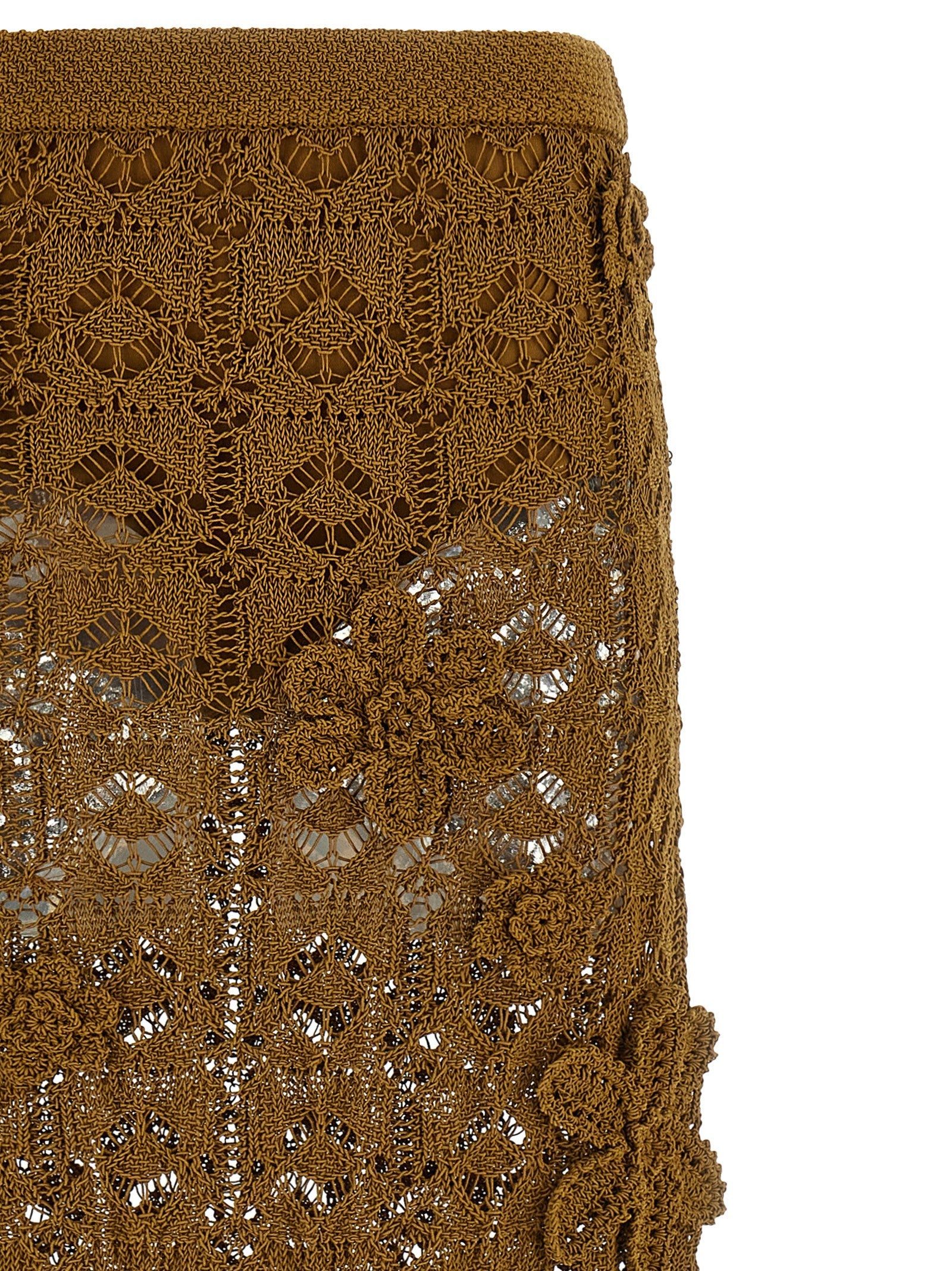 Pinko Anthemis Skirt Brown