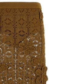 Pinko Anthemis Skirt Brown