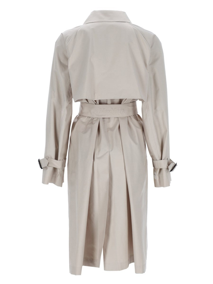 S MAX MARA Women's Anti Drip Trench Coat Beige