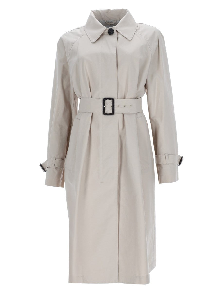 S MAX MARA Women's Anti Drip Trench Coat Beige