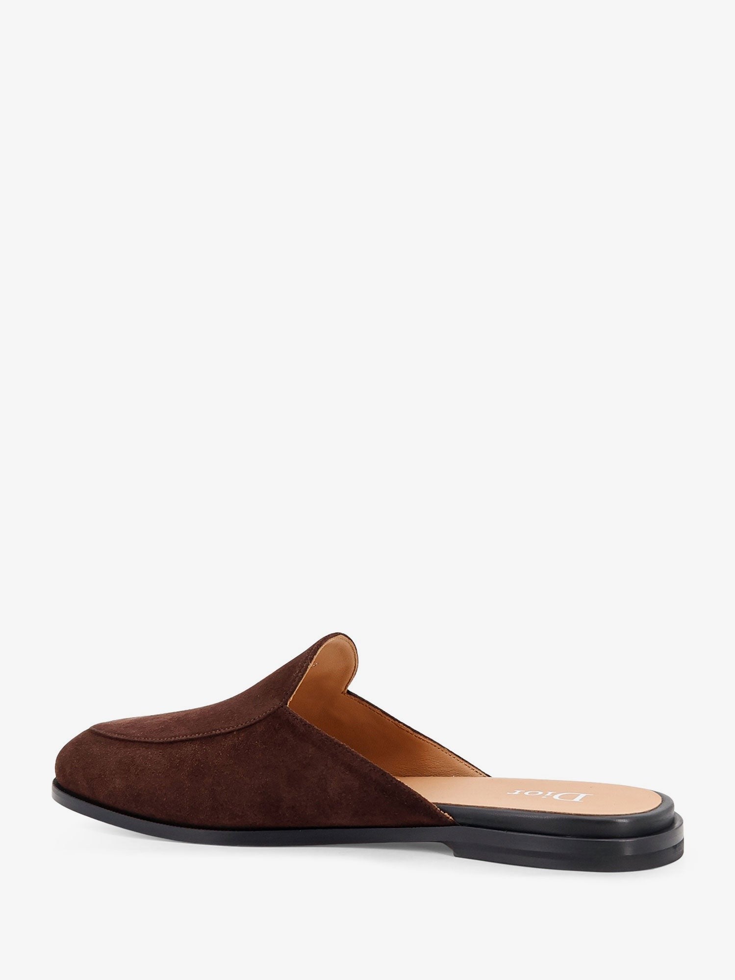 Dior Men's Antibes Suede Mules Sandals Brown