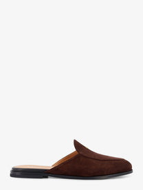 Dior Men's Antibes Suede Mules Sandals Brown