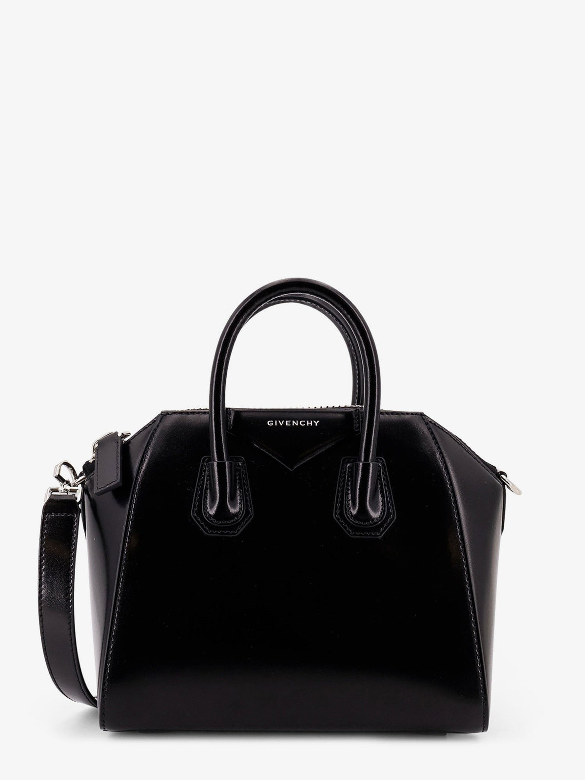 Givenchy Women's Antigona Mini Leather Crossbody Bag Black