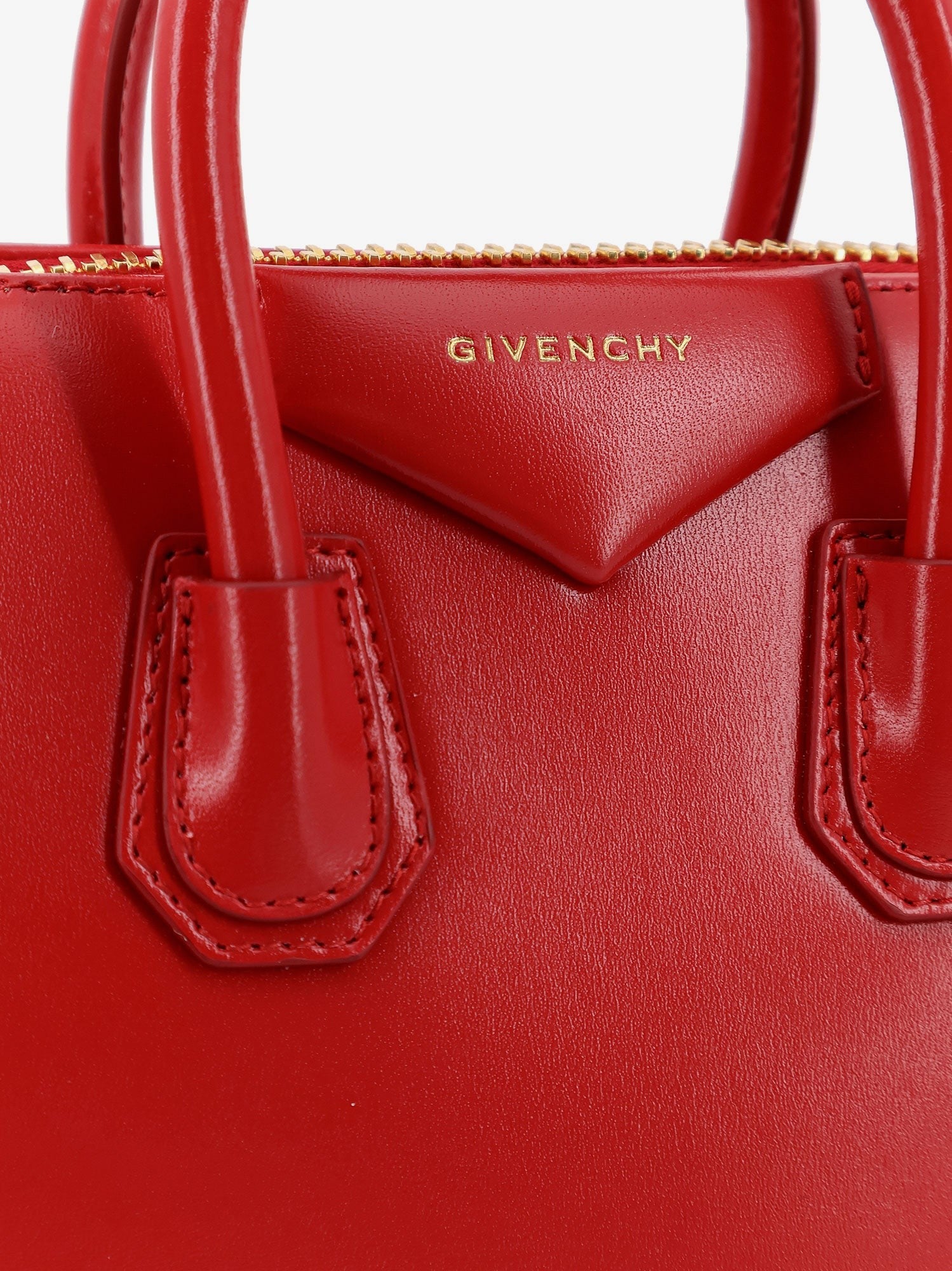 Givenchy Women's Antigona Mini Leather Crossbody Bag Red