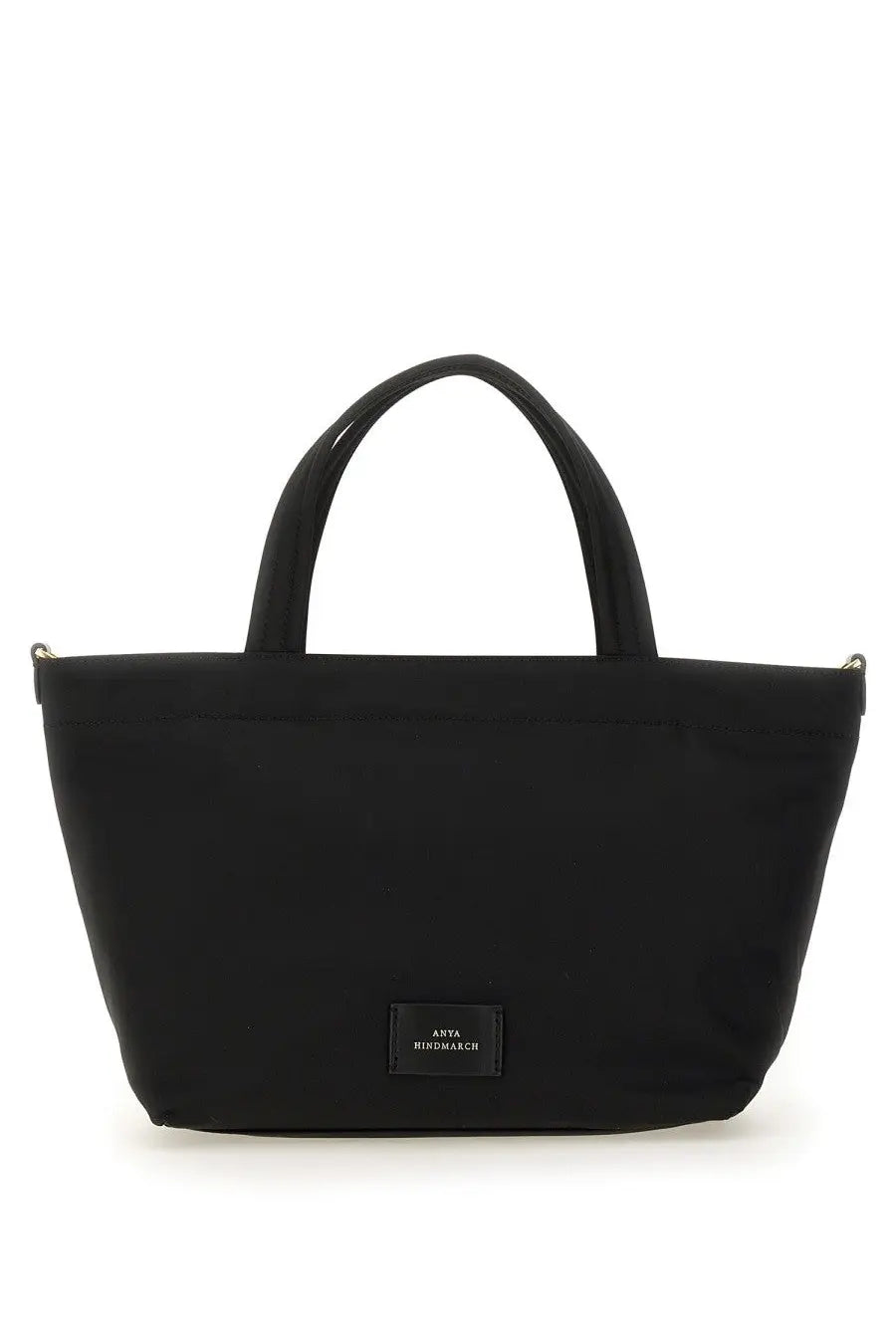 Anya Hindmarch women’s borsa tote eyes mini black black anta kinomarch tote bag with structured handles and minimalist label