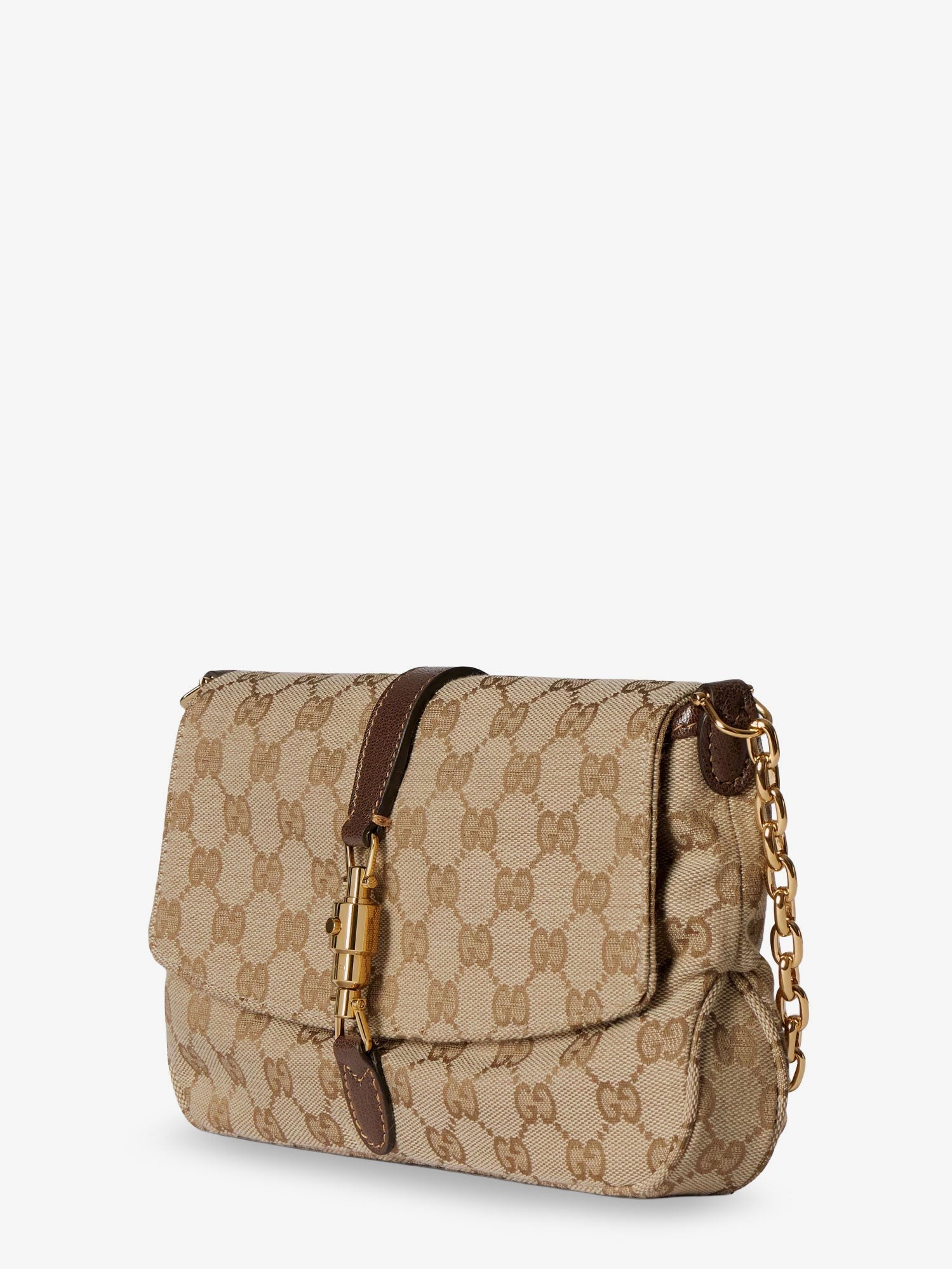 Gucci Women's Aperitivo GG Fabric Shoulder Bag Beige