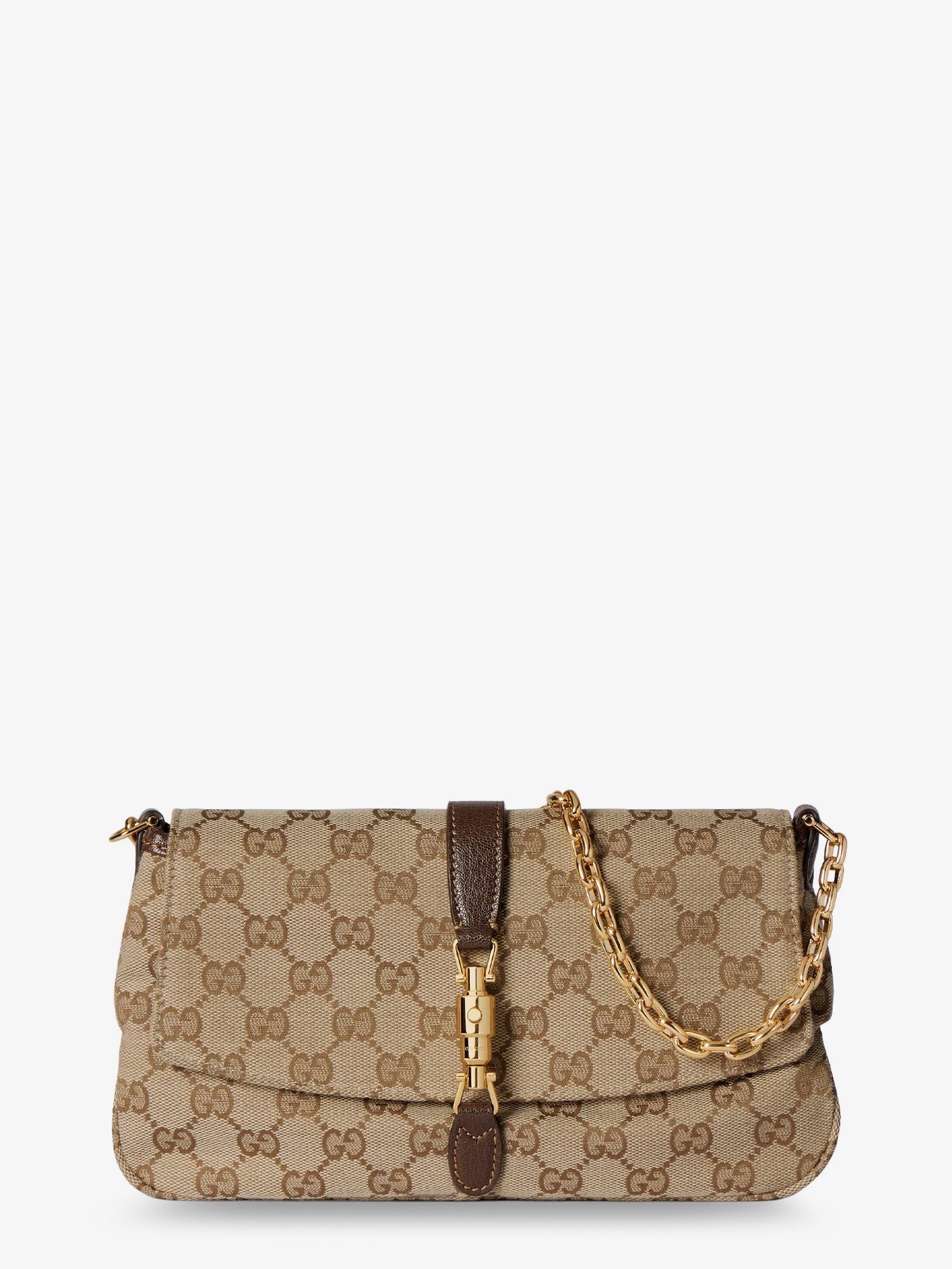Gucci Women's Aperitivo GG Fabric Shoulder Bag Beige