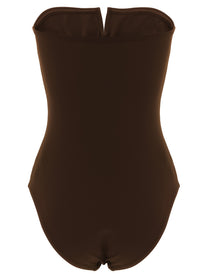 ERES Apparence One Piece Swimsuit Brown