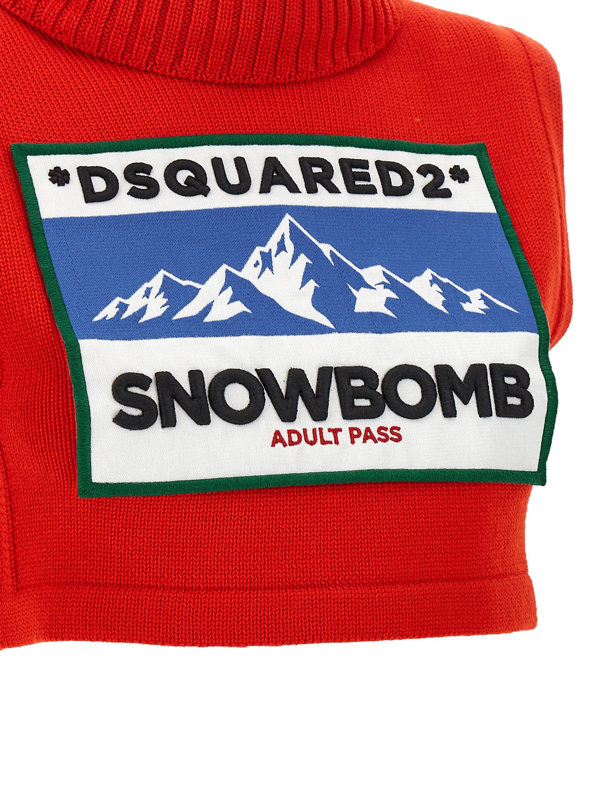 Dsquared2 Après Ski Cropped Vest Red