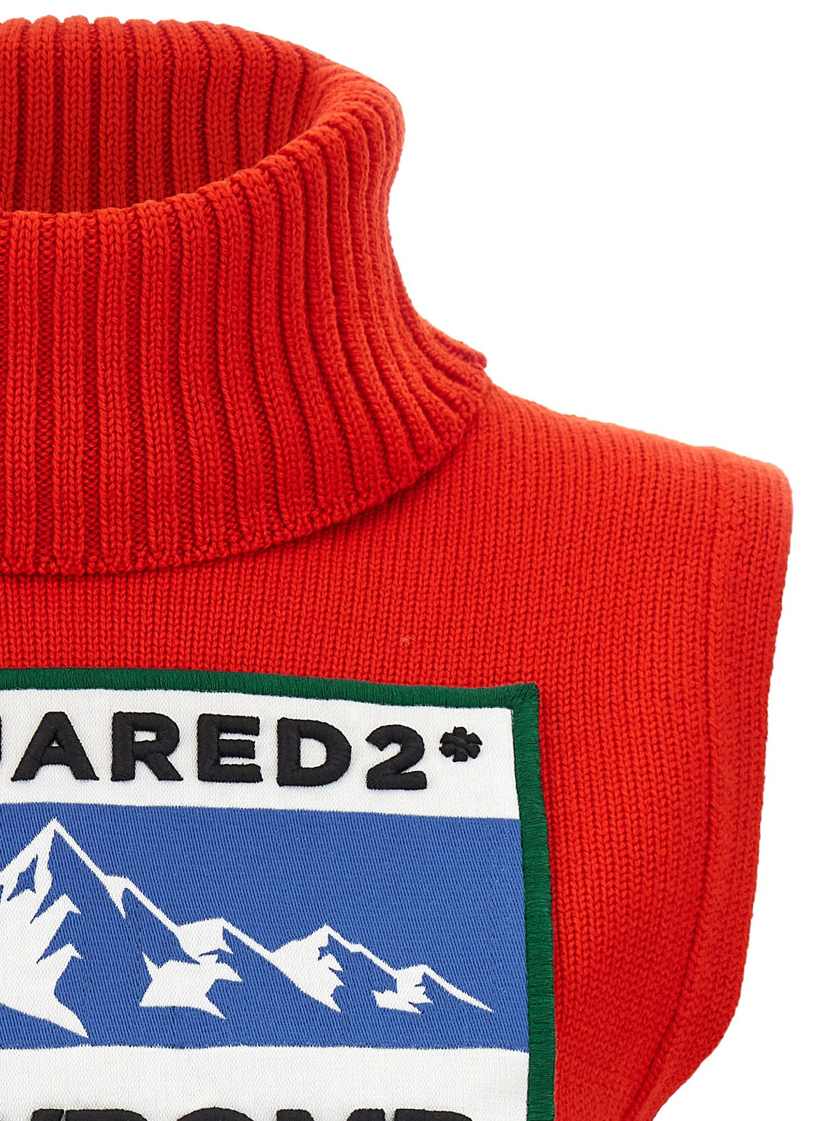 Dsquared2 Après Ski Cropped Vest Red