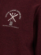 Brunello Cucinelli Apres Ski Sweatshirt Red, view 5