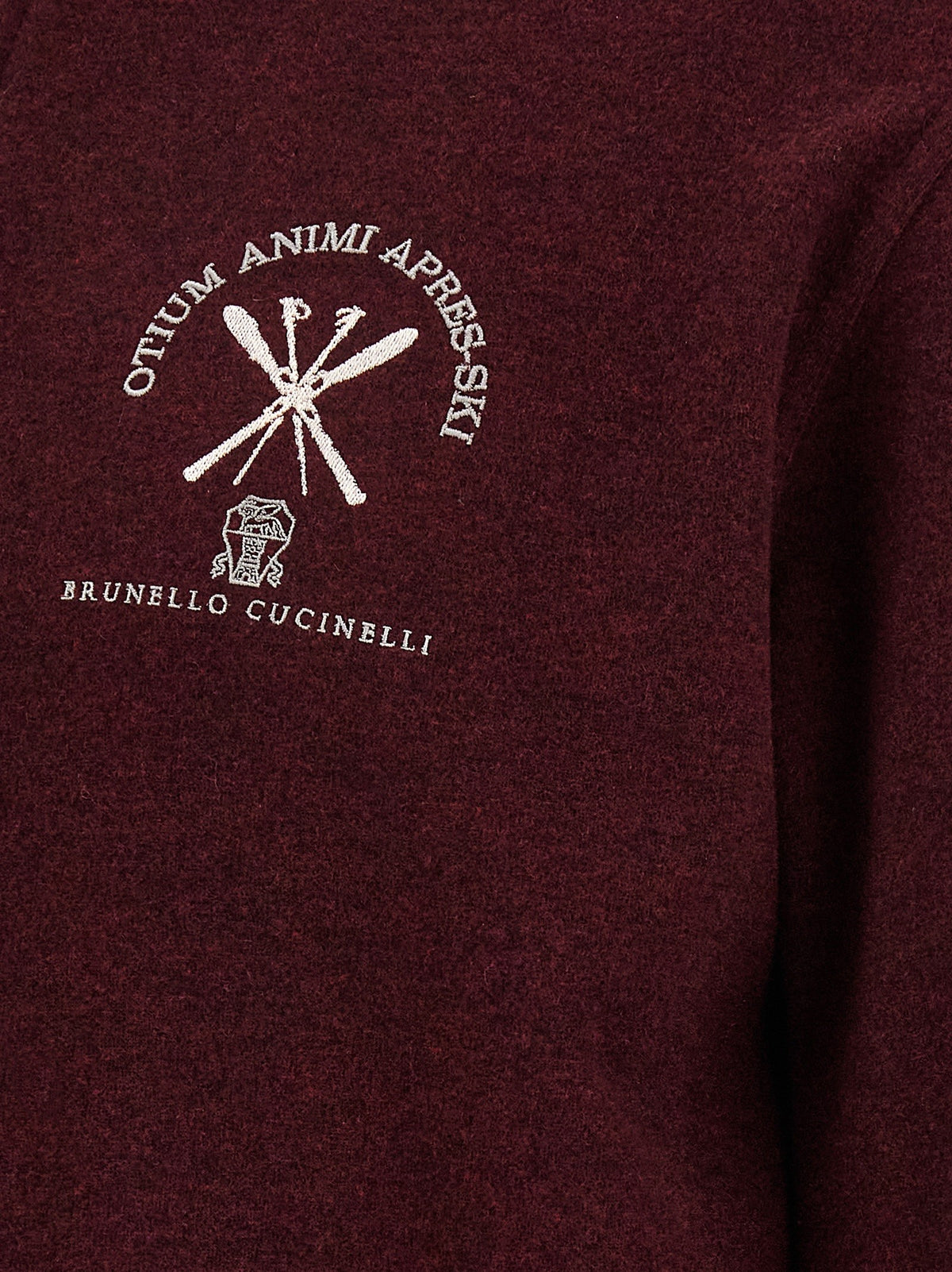Brunello Cucinelli Apres Ski Sweatshirt Red, view 5