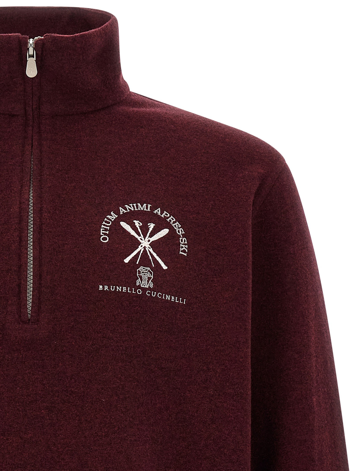 Brunello Cucinelli Apres Ski Sweatshirt Red, view 3