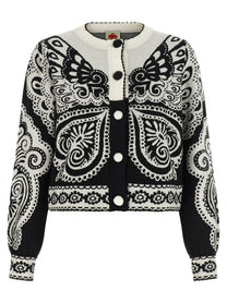 FARM Rio Arabesque Cardigan White