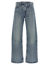 Agolde Arc Criss Cross Jeans Blue