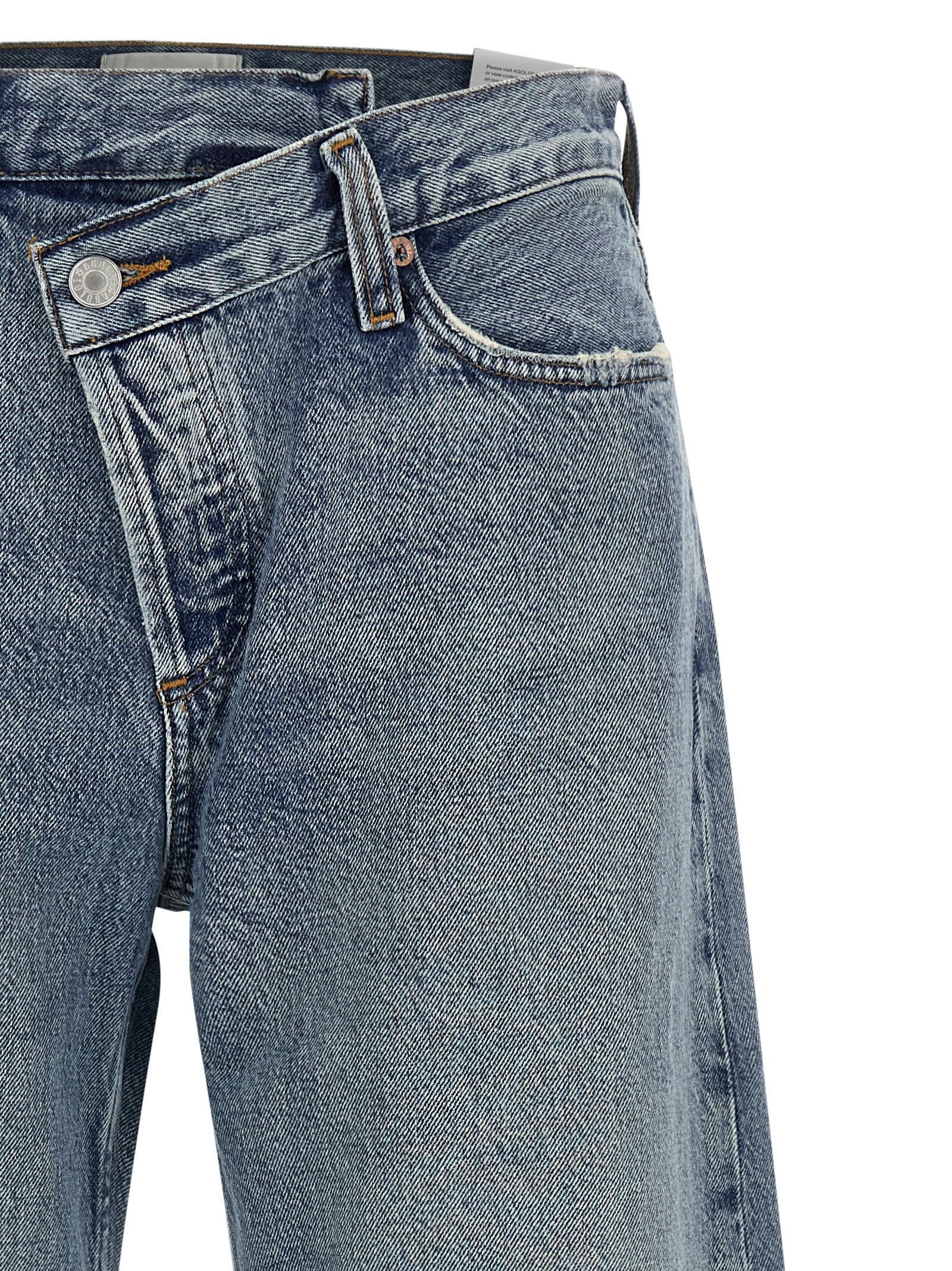 Agolde Arc Criss Cross Jeans Blue