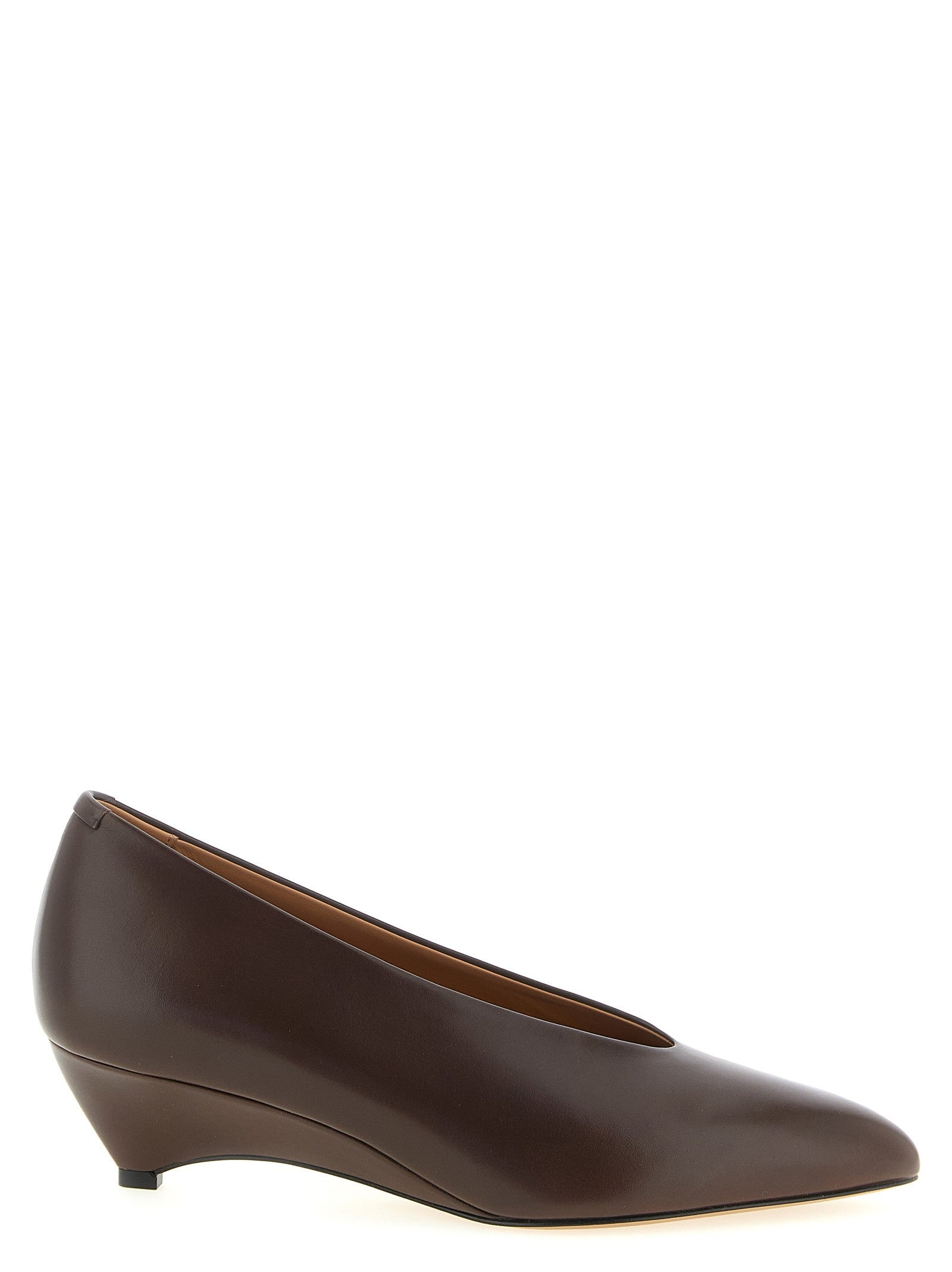 Jil Sander Arc Pumps Brown