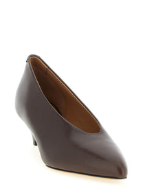 Jil Sander Arc Pumps Brown