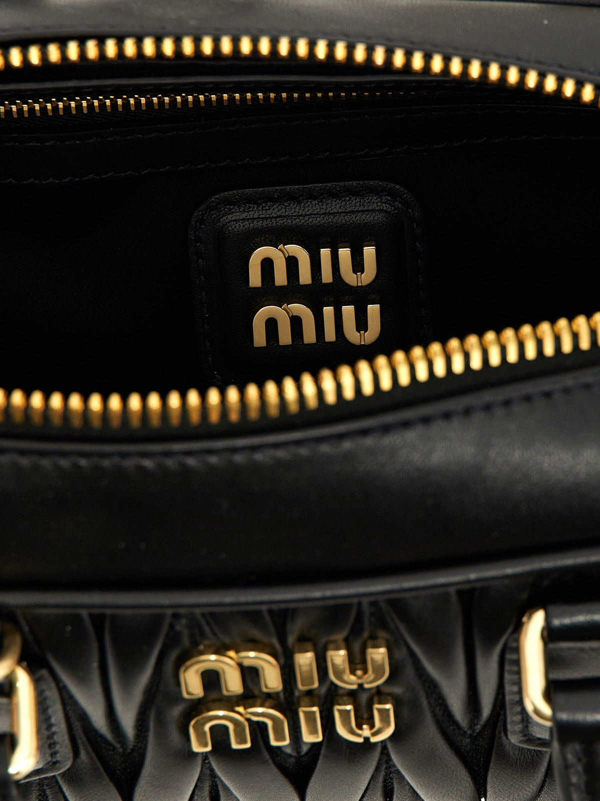 Miu Miu Arcadie Handbag Black, view 4