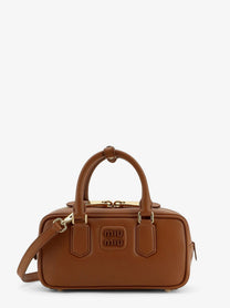 Miu Miu Women's Arcadie Leather Crossbody Bag Brown