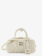 Miu Miu Women's Arcadie Quilted Leather Shoulder Bag White