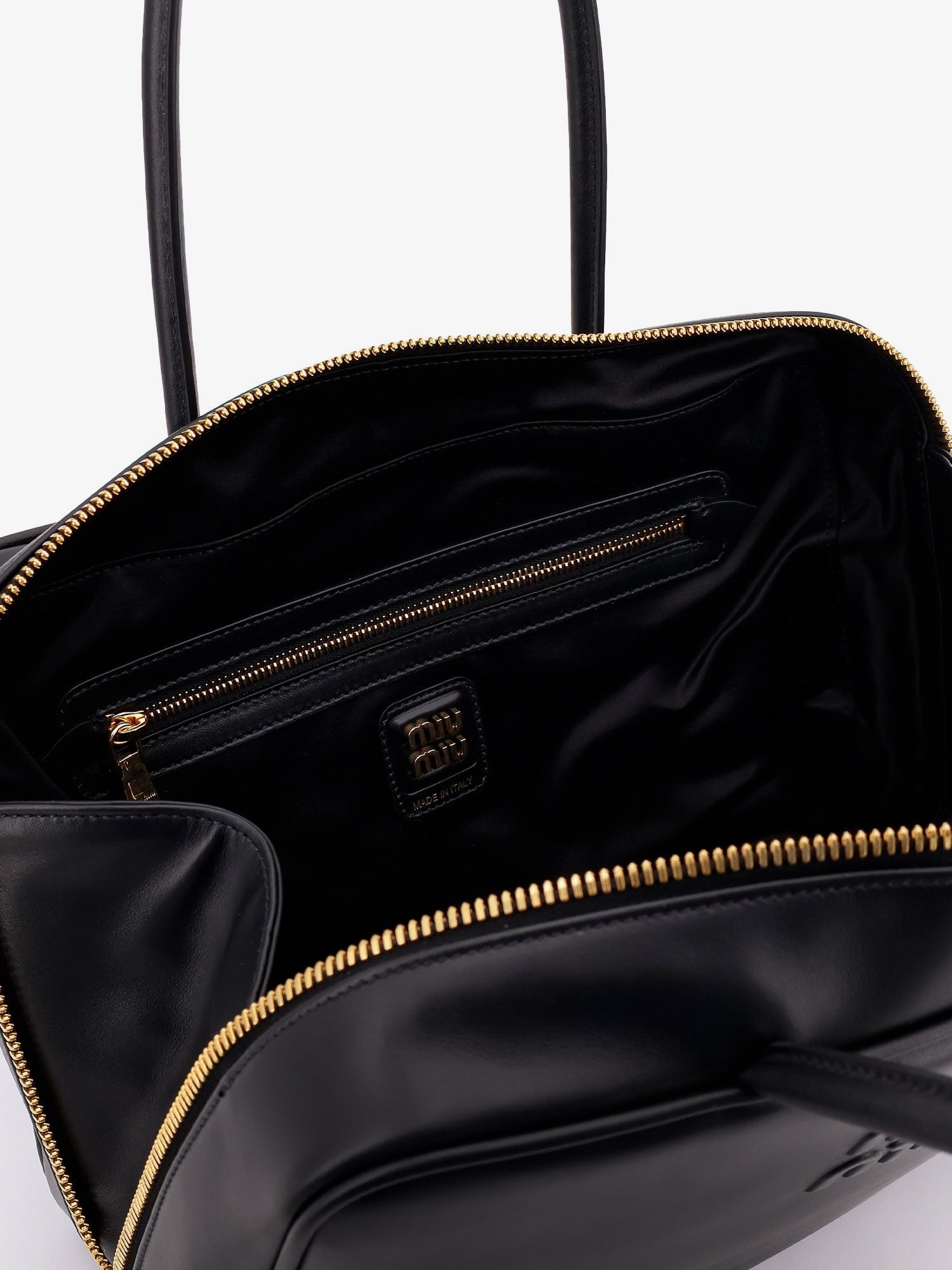 Miu Miu Women's Arcadie Softy Leather Handbag Black